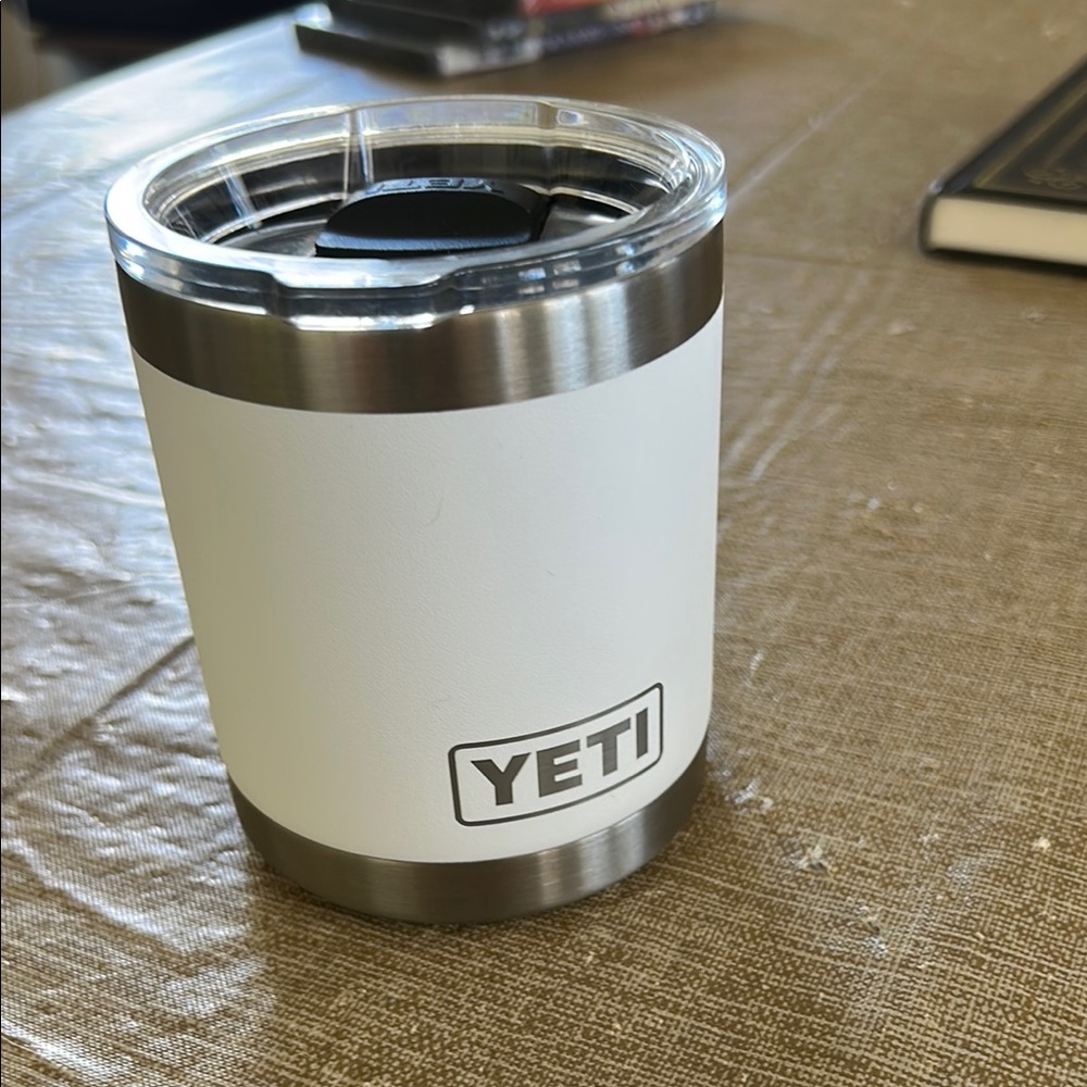 YETI White Stainless Steel Tumbler